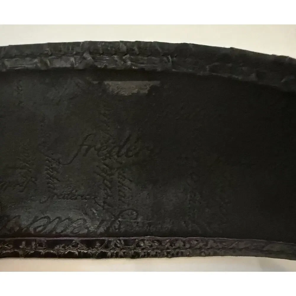 Four Frederic Fekkai Headbands in Leather, Denim, Lizard & Pink Elastic